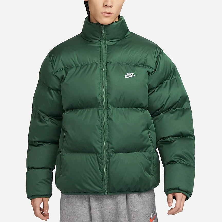 NIKE/耐克男子CLUB连帽宽松加厚保暖立领运动休闲棉服 FB7369-323