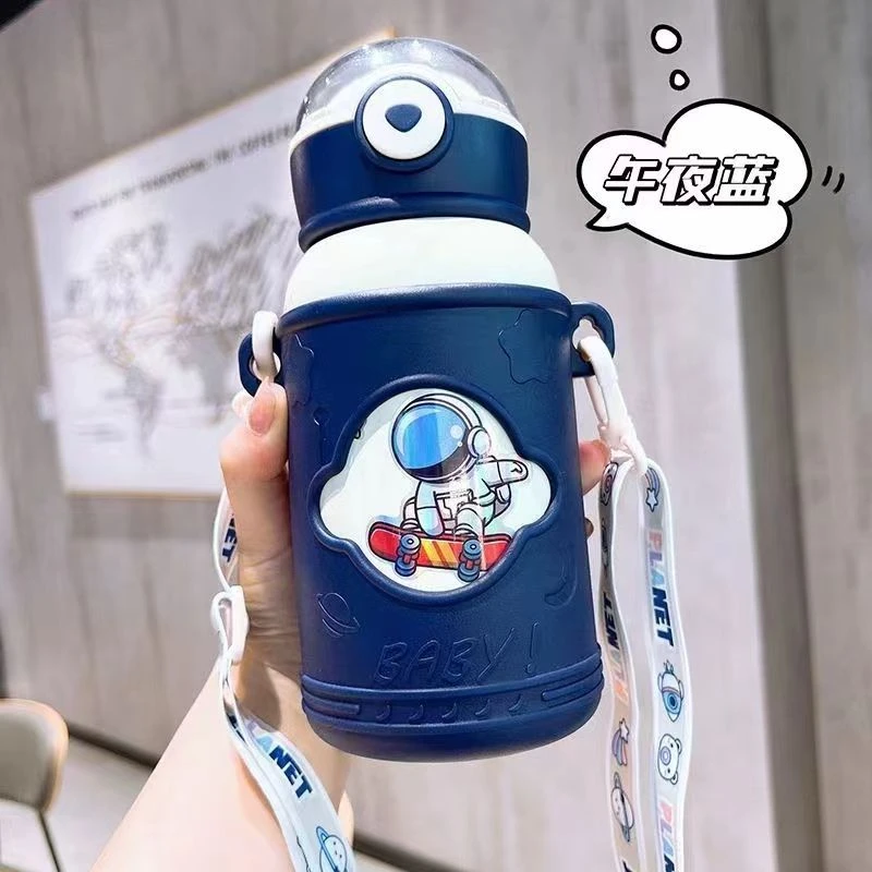便携式手提孩子保温杯防摔316材质小学生女孩幼儿园保温杯男士