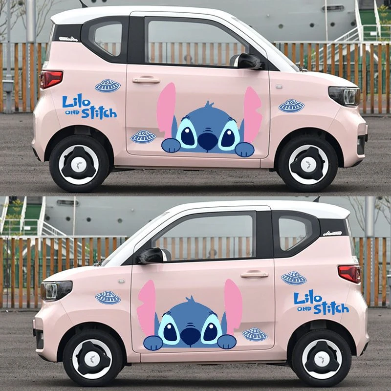 五菱宏光MINIev迷你史迪仔星际宝贝卡通车贴车身贴电动汽车贴纸