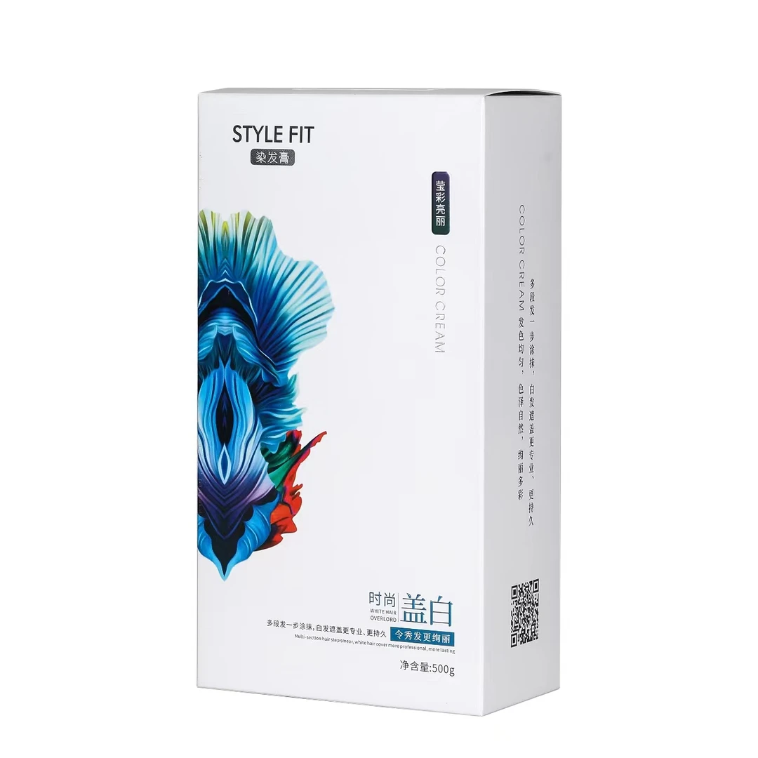 拍一发三染发剂STYLEFIT专用发型师配方染发膏理发店专棕色