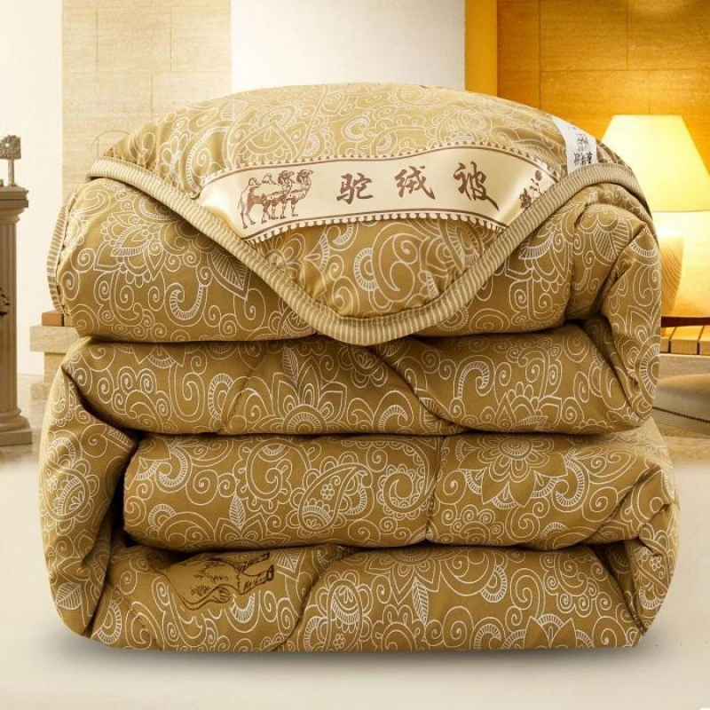 速热保暖被子驼绒被冬被驼毛被恒温速热驼纤维被4.5斤左右加厚