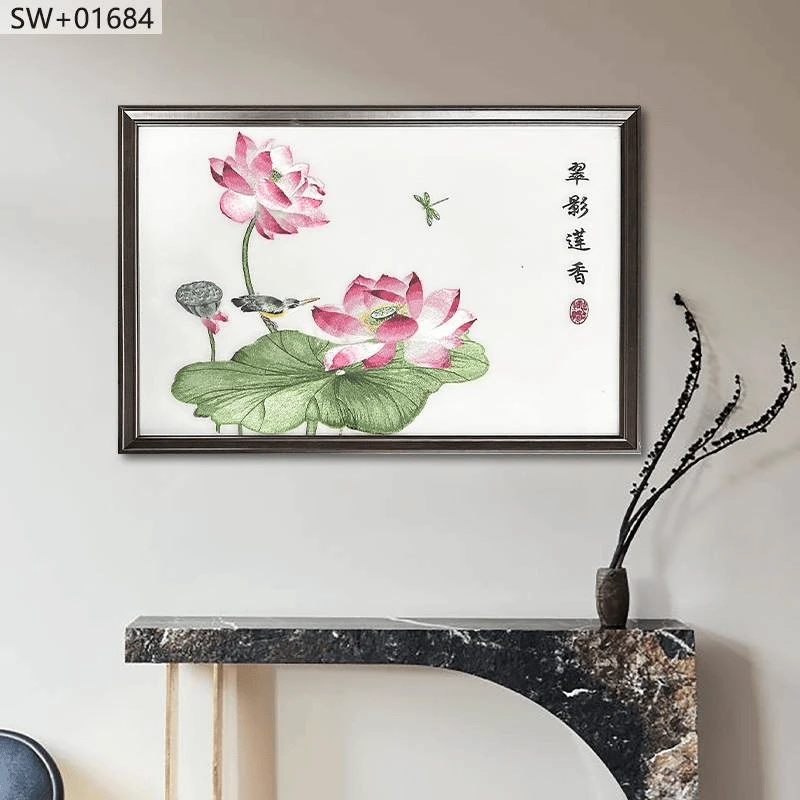 【苏绣电表箱2】60*50液压上掀电表箱装饰画配电箱弱电箱装饰画