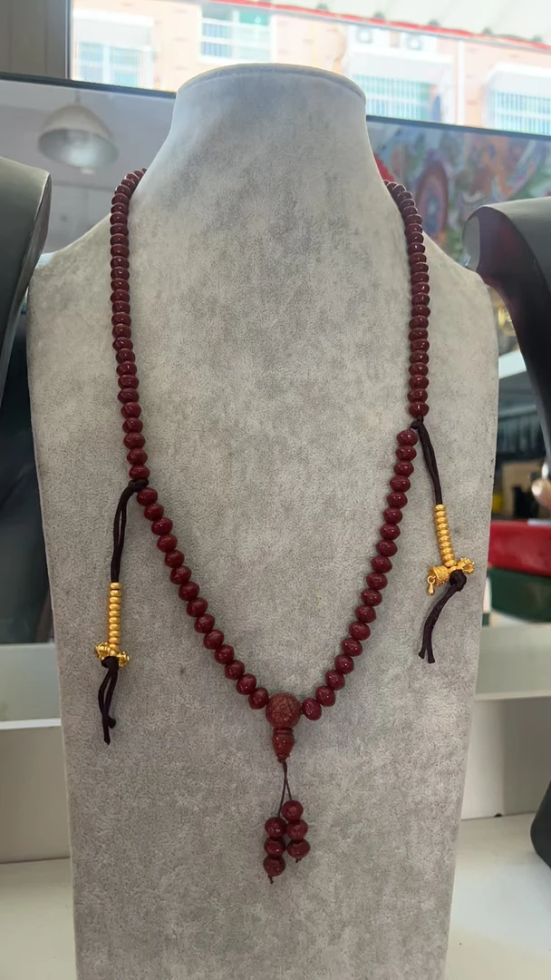 非金属树脂吊坠 【新疆西藏包邮】凤眼108藏式项链装饰配饰