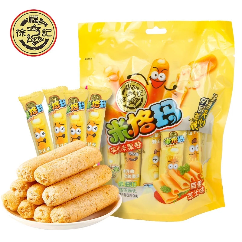 徐福记米格玛夹心米果卷500g蛋卷宿舍追剧小零食休闲批发整箱食品