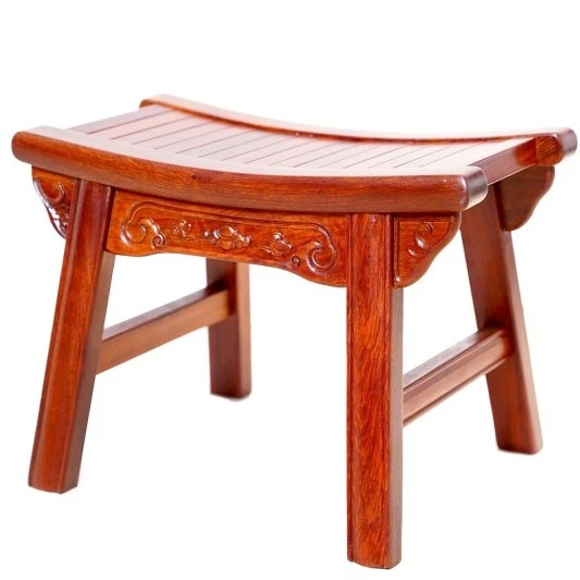 【榫卯结构】缅甸花梨木将军凳榫卯小凳子状元櫈中式