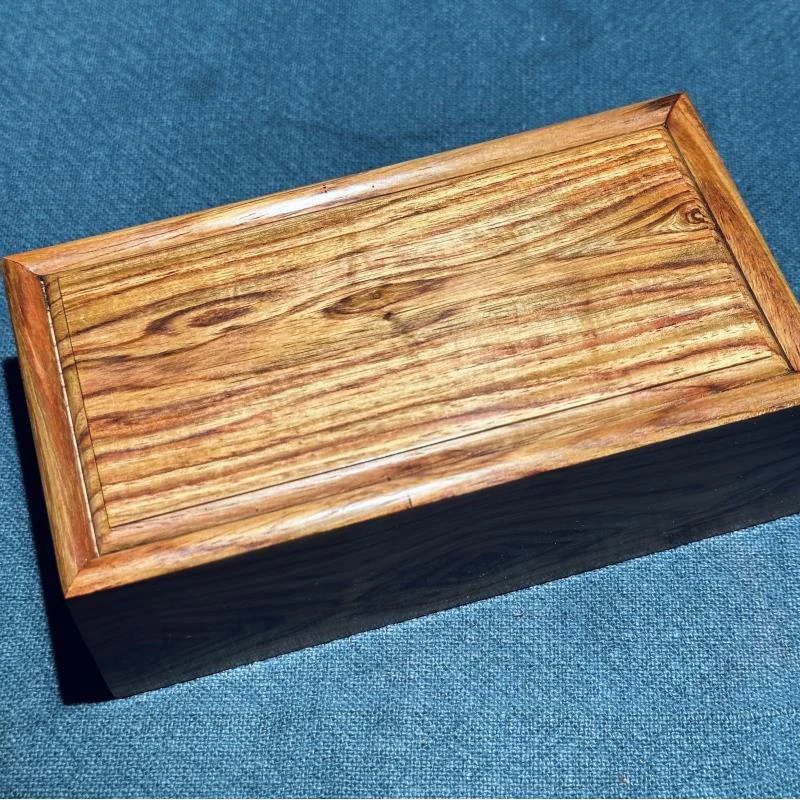 【榫卯独板】海南黄花梨抽拉文玩盒饰品首饰盒箱类