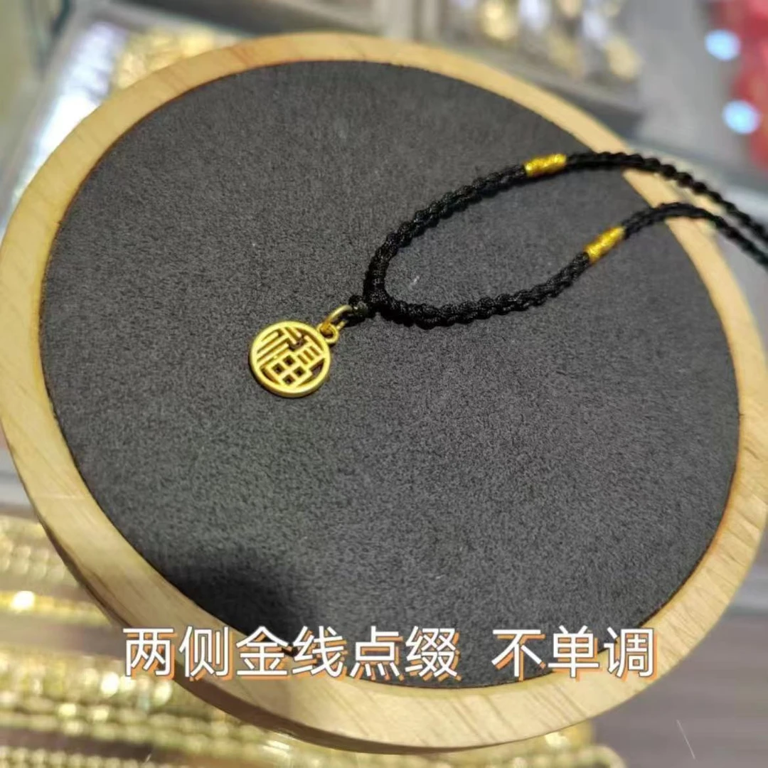 足金999小福牌：福来运转，招财纳福.