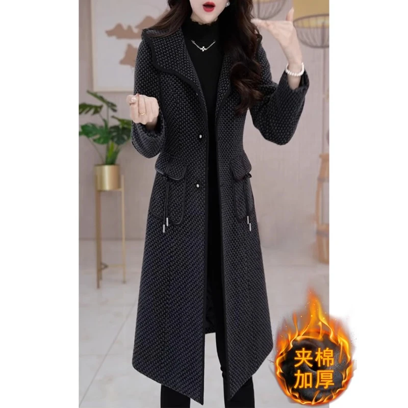 恋晚女装2024年大衣气质显瘦洋气减龄时尚优雅收腰遮肉冬季中长款