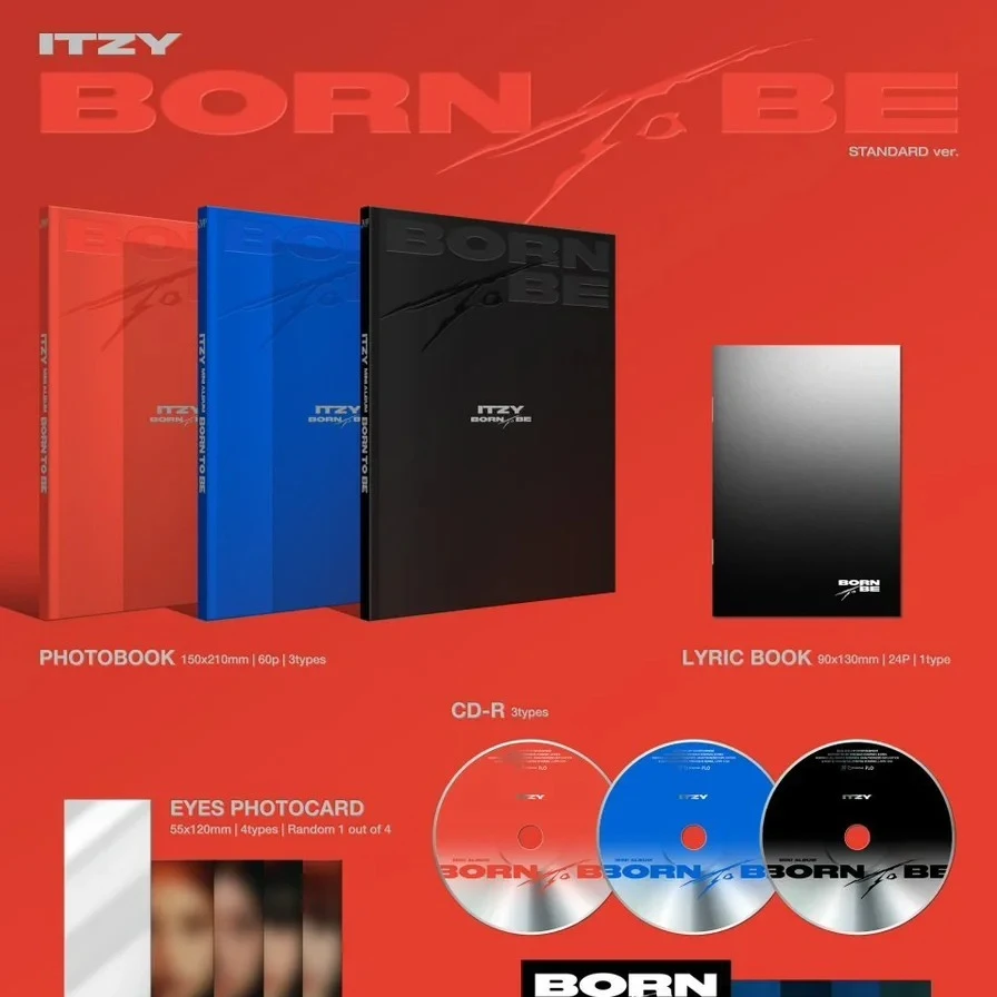 ITZY击 【BORN TO BE 】ALBUM PREVIEW 正规二 el日本线下特典卡
