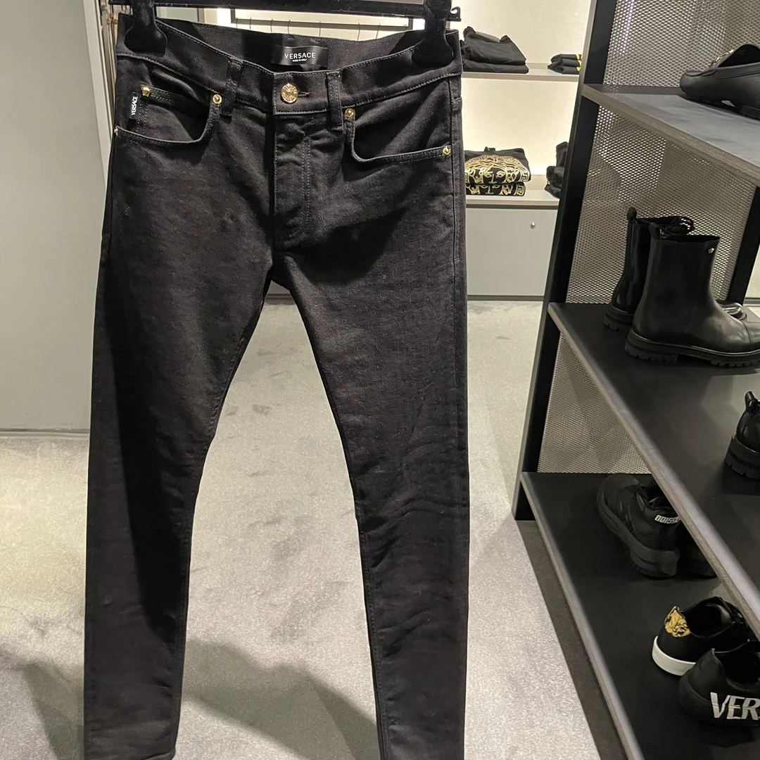Versace/范思哲男士经典百搭牛仔裤黑色