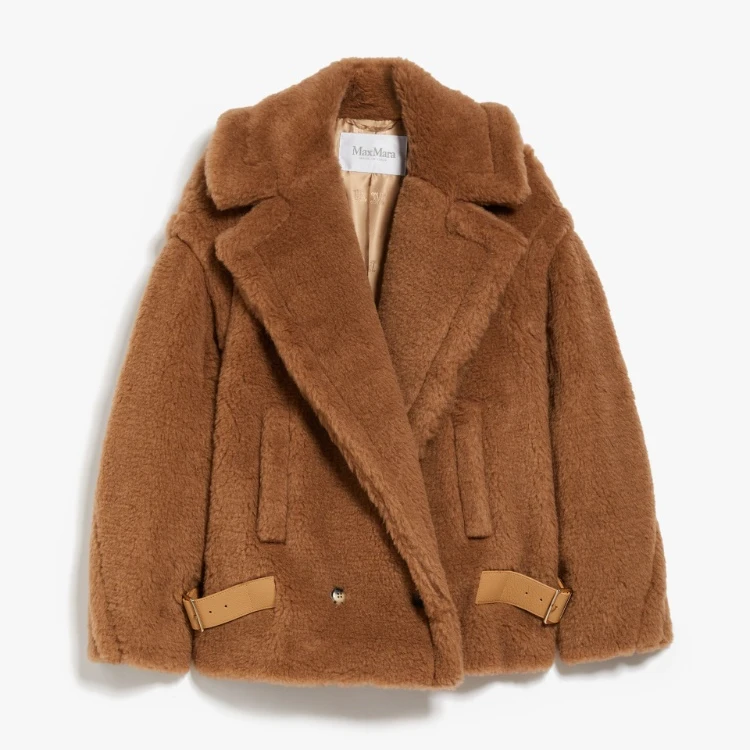 全新未使用 MaxMara 【特34/36】短款休闲秋冬泰迪羊毛机车夹克