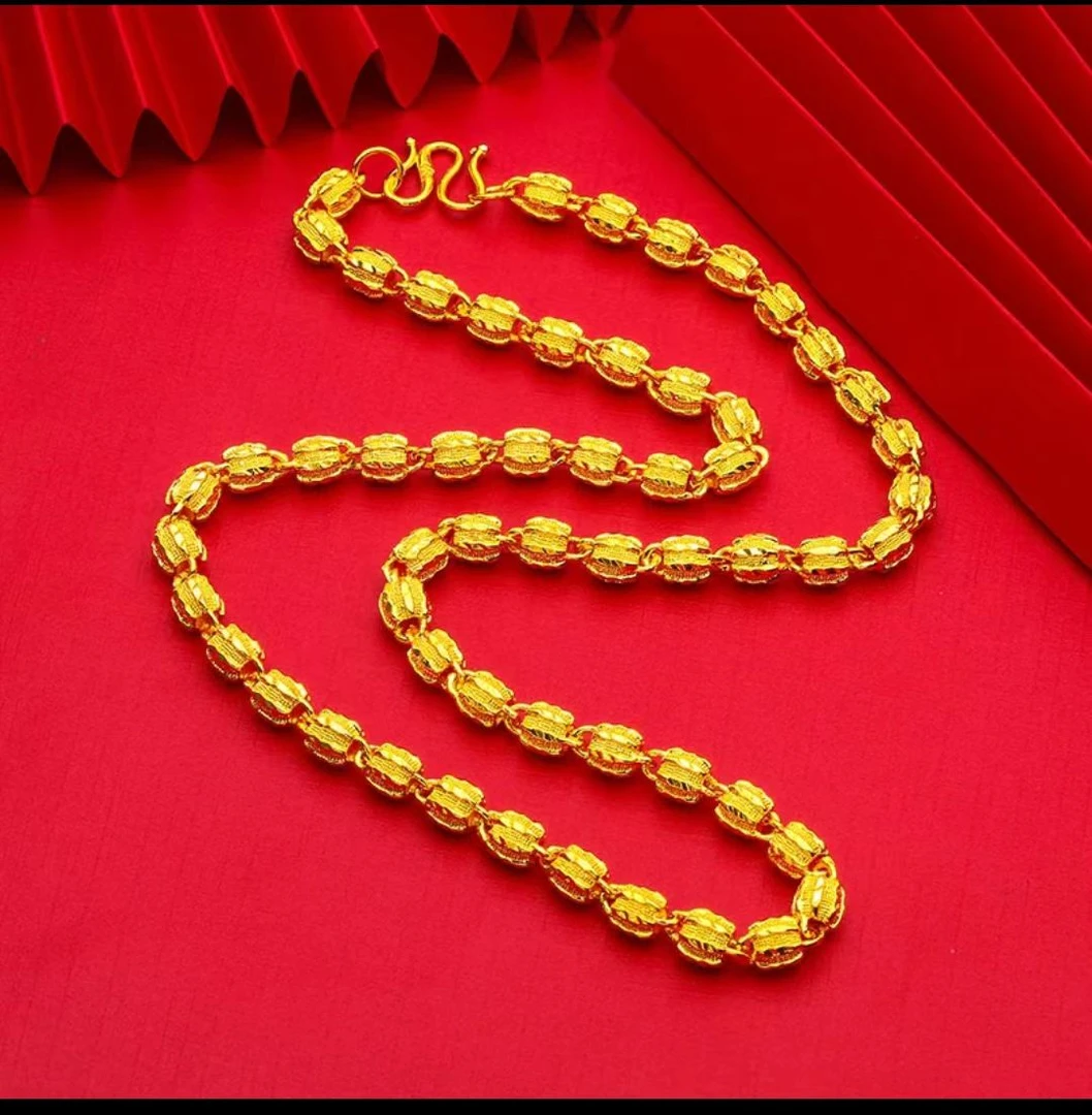 合金项链 （核桃项链）2024新款男士男款时尚经典百搭款核桃项链