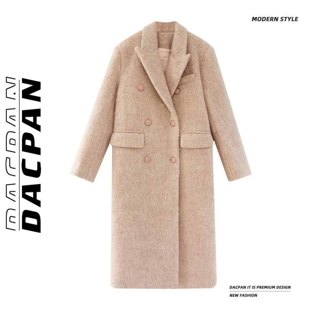 DP030【红豆泡奶】秋冬韩系长款外套（加棉）