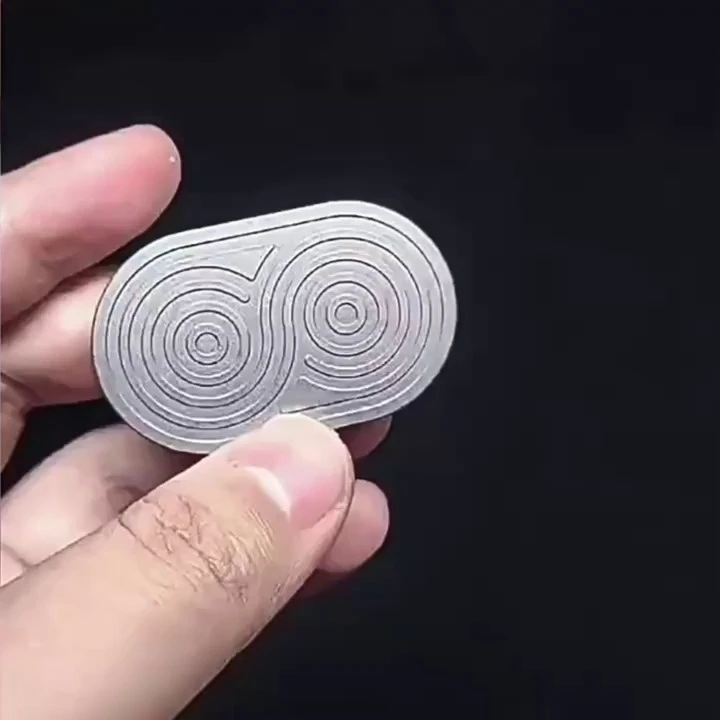 节奏大师不锈钢推牌EDC啪啪币手推响币指尖陀螺打发时间解压神器