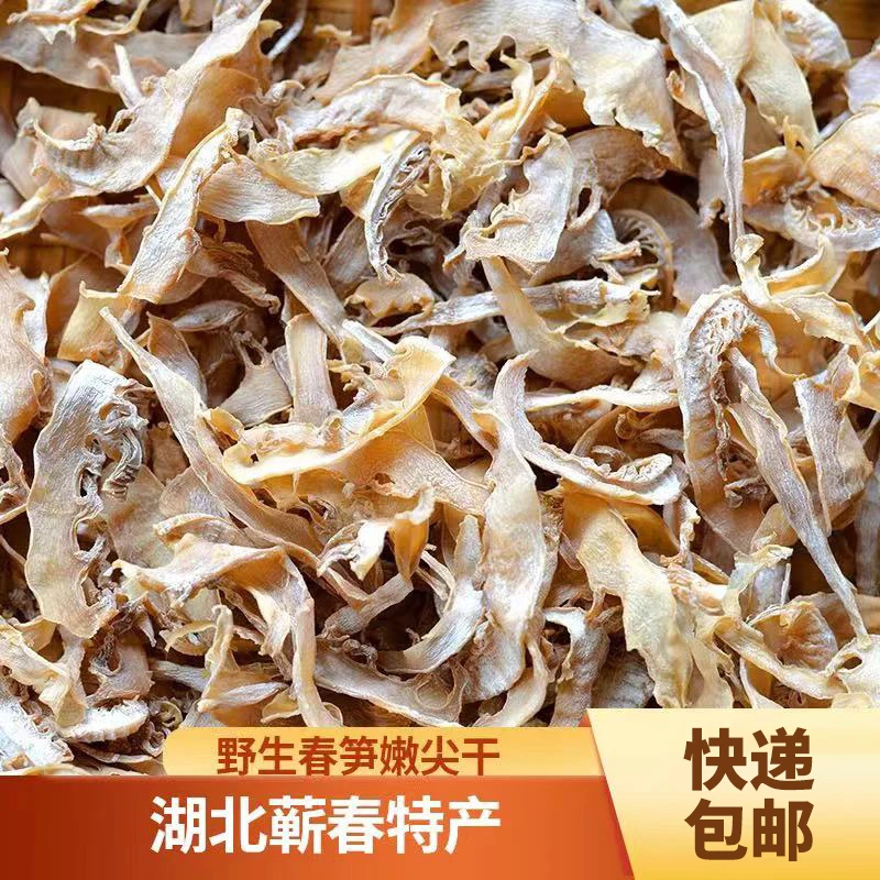 湖北蕲春特产食用野生春笋新鲜嫩尖干竹笋