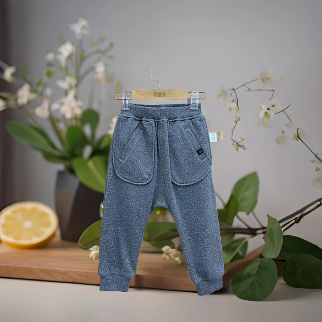 哎麻麻9011812男童针织哈伦长裤潮酷痞帅童装帅气小男孩时髦秋装