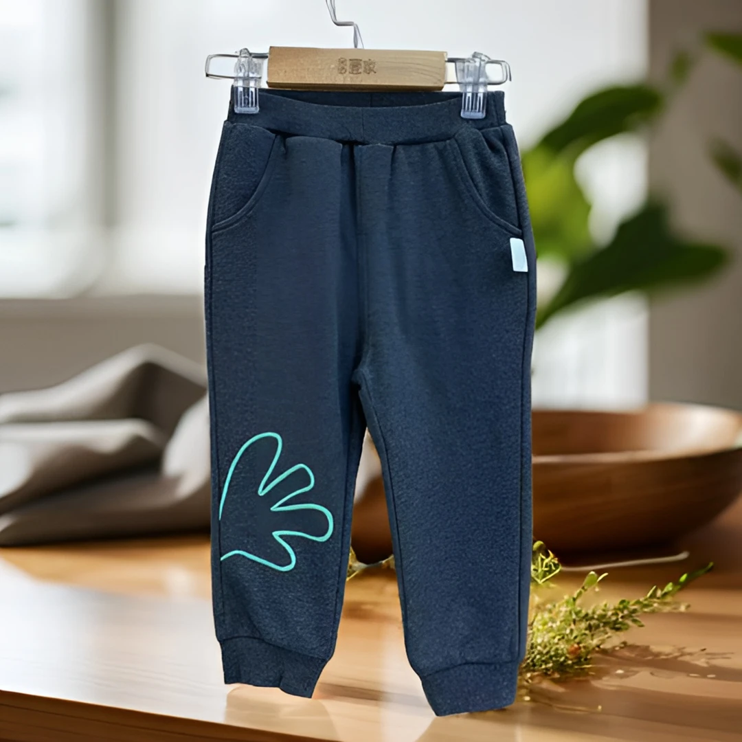 哎麻麻高品质9111858男童休闲针织运动长裤春秋韩版时尚百搭洋气