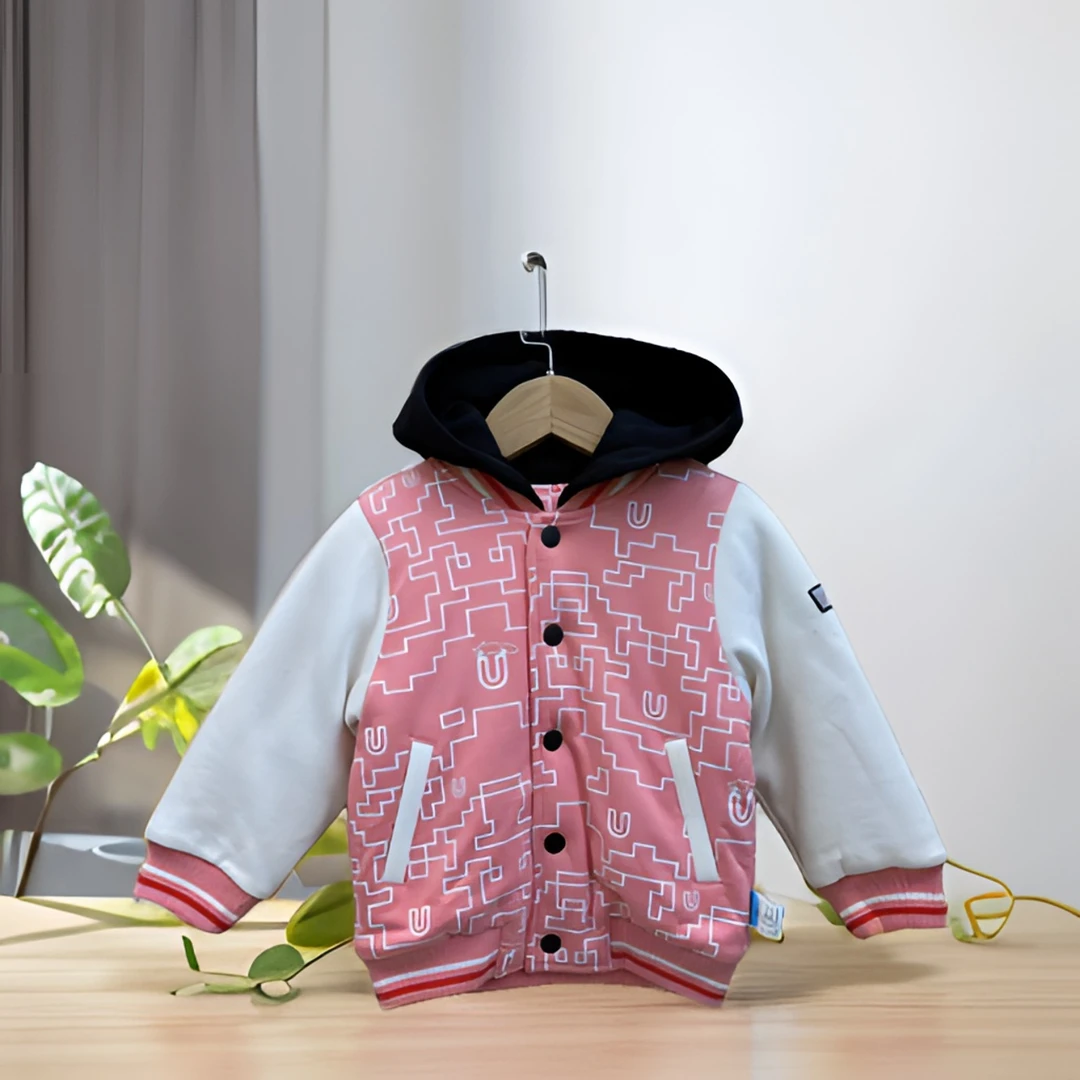 优儿宝贝6042601独特洋气时髦女童装反季秋季宝宝衣服拉布布外套