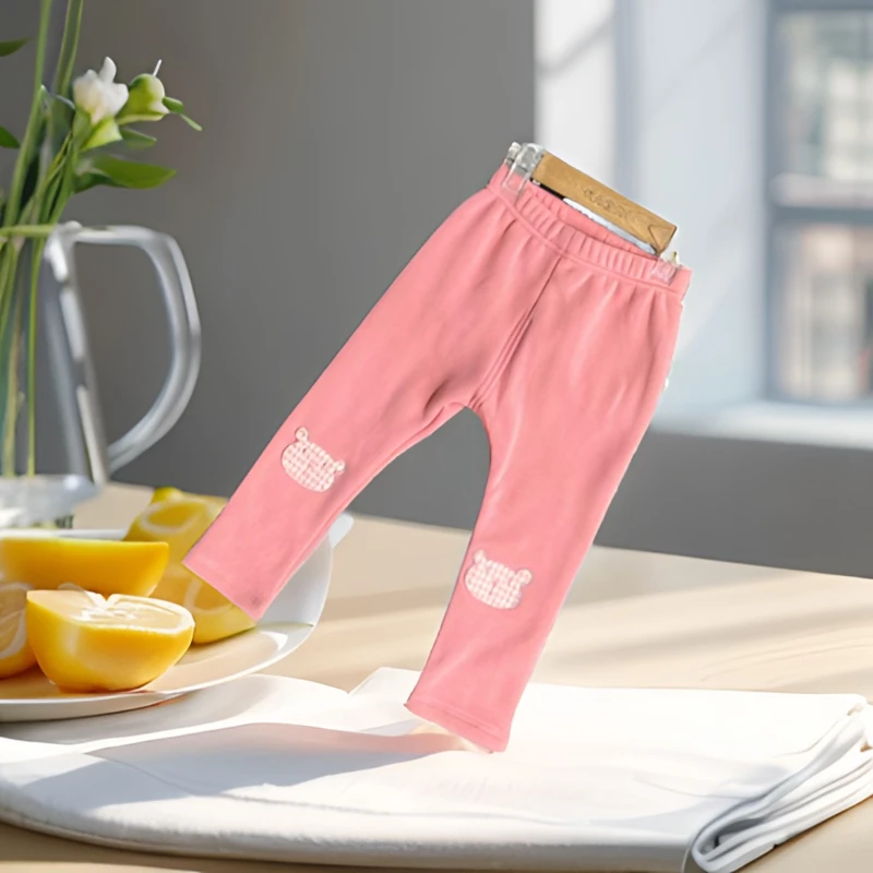 高品质童装1932833秋冬女童时尚百搭针织加厚打底裤舒适保暖外穿