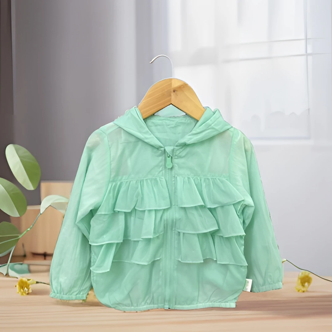 优儿宝贝1012506女童风衣百搭反季宝宝早秋衣服外套秋季外穿优雅