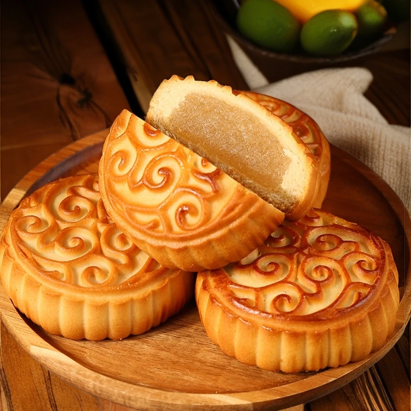 水果月饼云南经典草莓凤梨哈密瓜香橙味传统散装中秋佳节健康食品