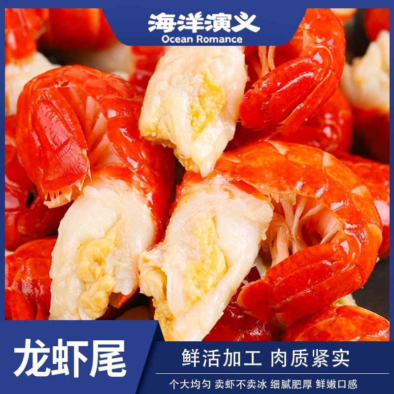 海洋演义 单冻龙虾尾1.5kg/盒 大号