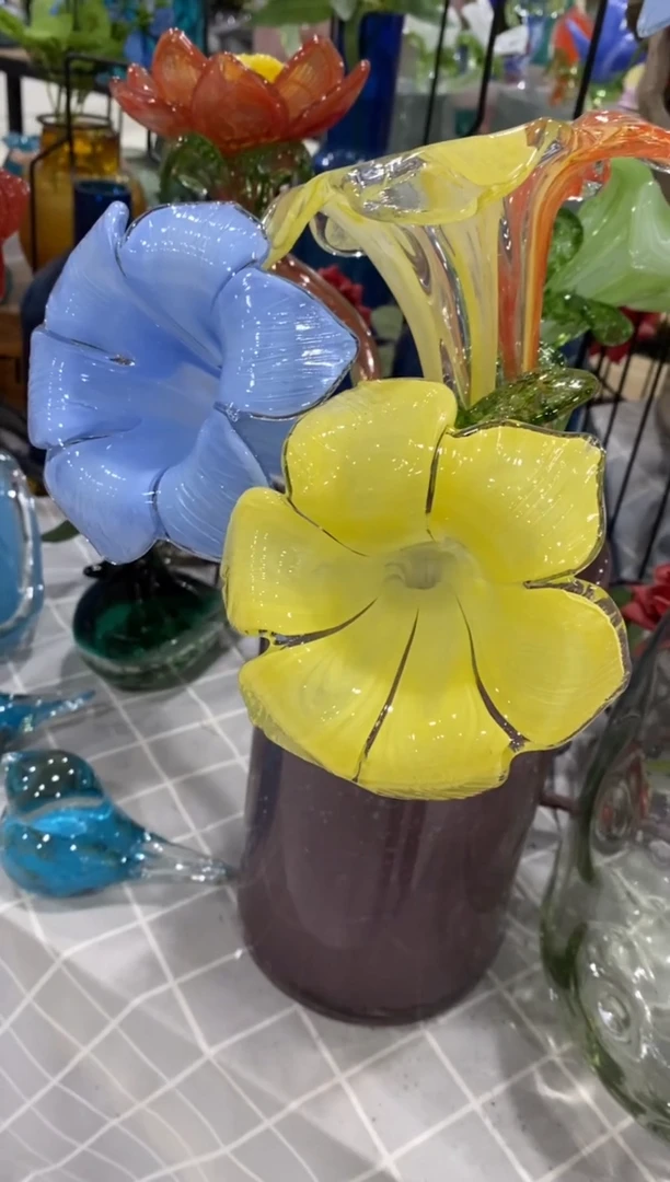 【闪购商品】慕忆家花瓶黄蓝两支