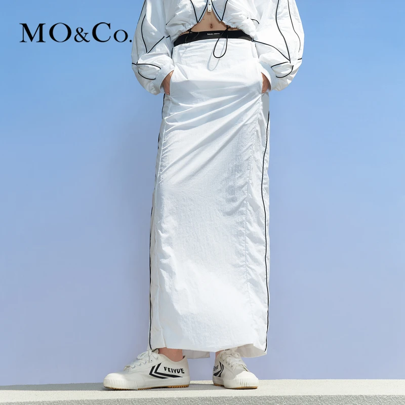 UPF40+防晒MOCO大孚飞跃系列长款半身裙MBC1SKT032