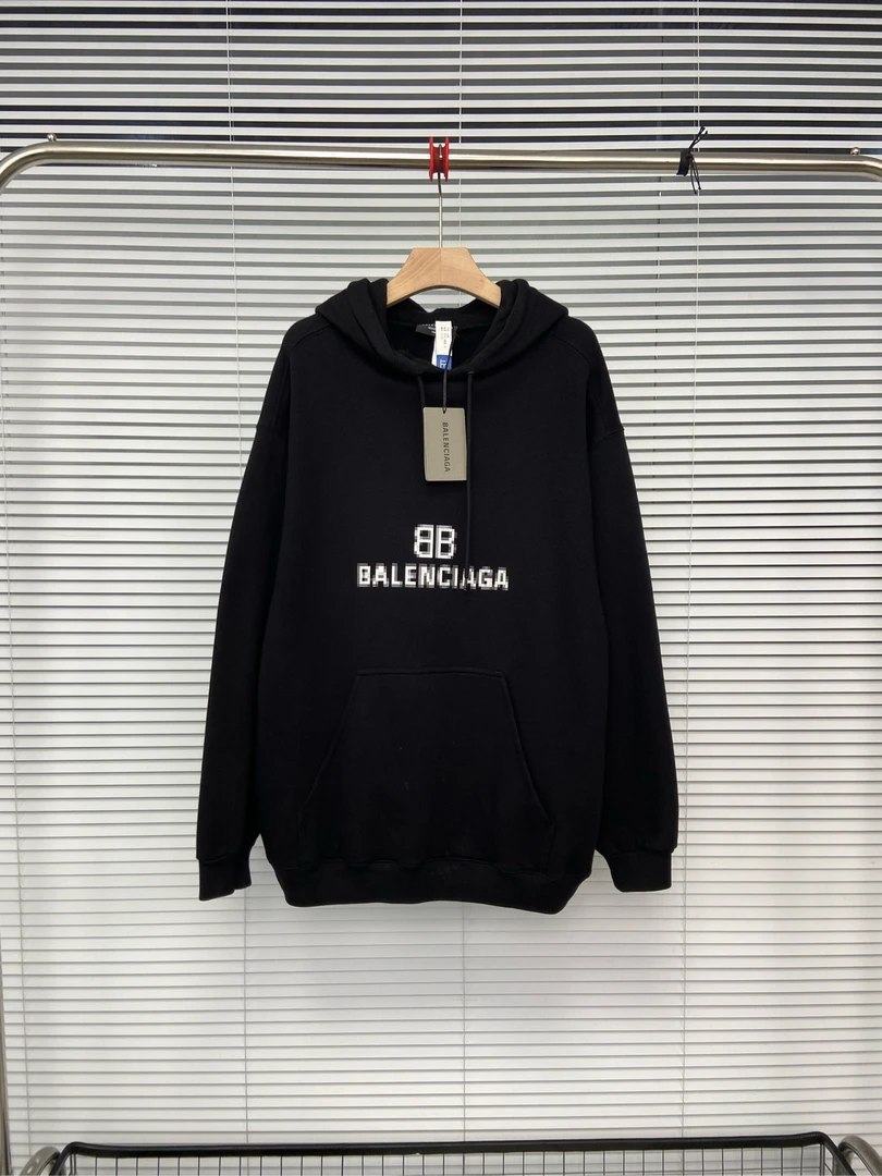 99新 Balenciaga 巴黎世家 马赛克帽衫 xs码 工价7280 ko265