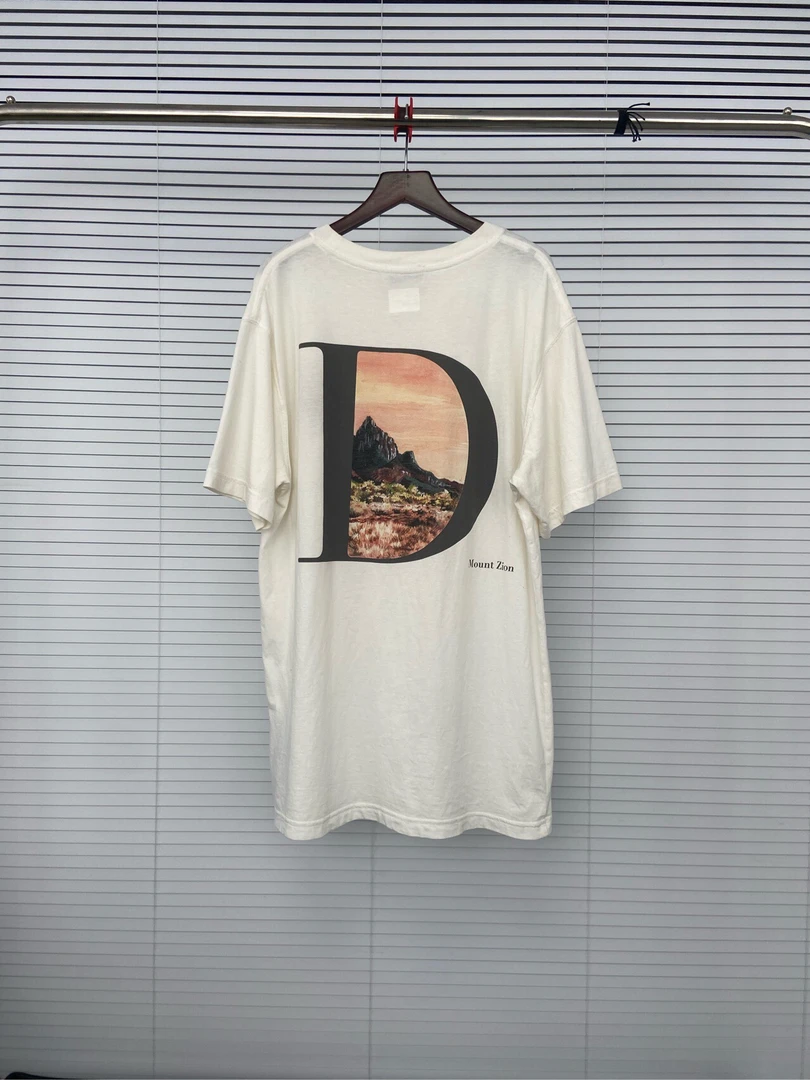 DIOR 迪奥  字母风景 印花图案短袖/ s码/99新  ko756 / 公价6006