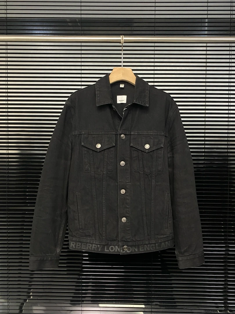 99新/Burberry博柏利 标语字母 牛仔夹克外套/46码/公价7k/jn023
