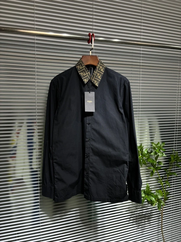 99新 Fendi 芬迪 老花 长袖衬衫 38码 工价7k aw772