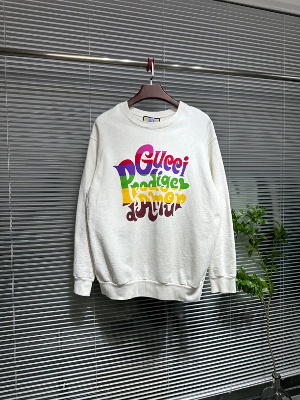 95新 Gucci 古驰 涂鸦字母 卫衣 L码 工价6480 ko565