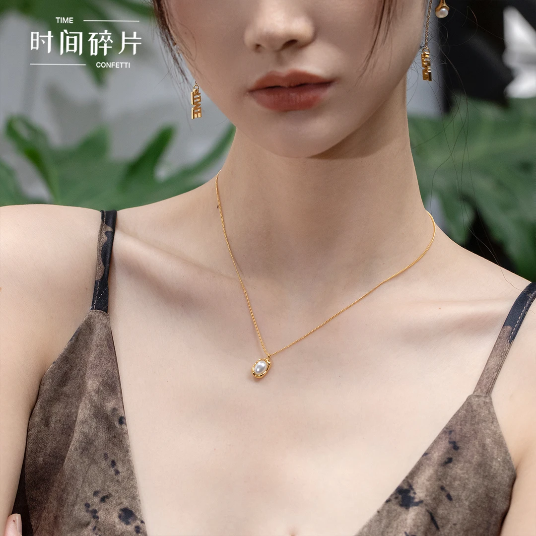 链子925银 【孙二娘】荷包蛋-简约百搭小众设计吊坠项链TC 3581