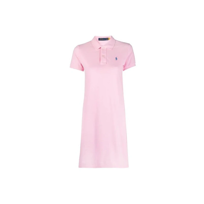 未使用 Ralph Lauren/拉夫劳伦 Logo刺绣Polo领短袖连衣裙