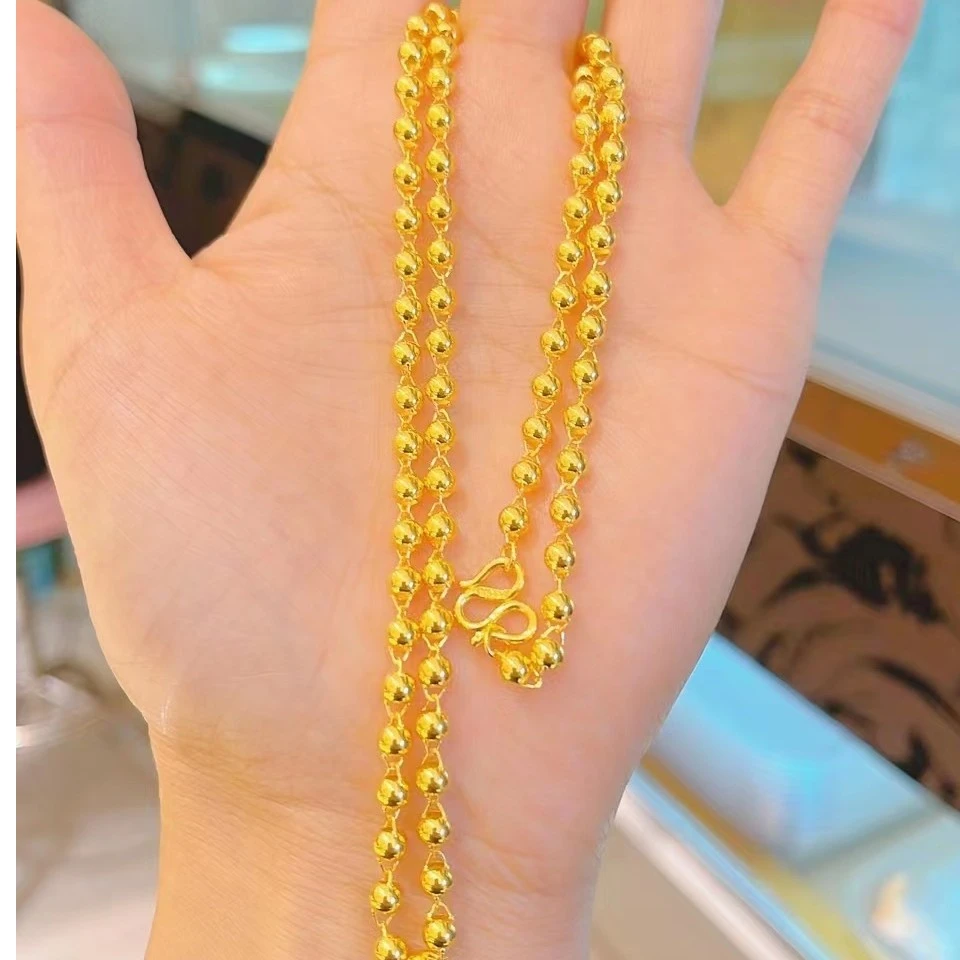 Chow Tai Seng/周大生足金佛珠美妆链单链