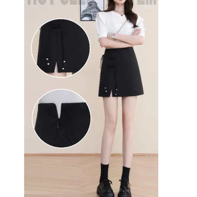 【飞姐专享】设计感新中式国风半身裙B167款