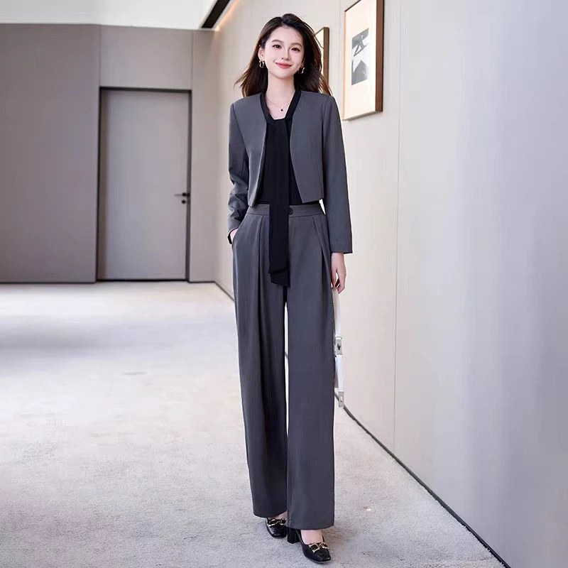 【贺筱姐】轻奢高定在牌洋气西装套装两件套T271款