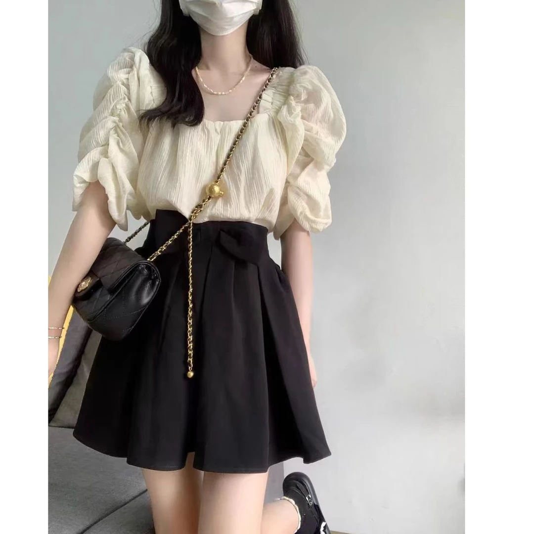 【飞姐高定】时尚洋气百搭上衣半身裙两件套T146款