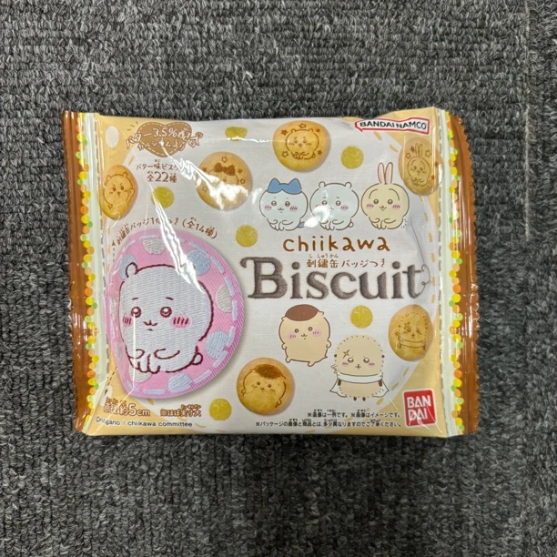 【M】现货日版chiikawa刺绣吧唧饼干食玩