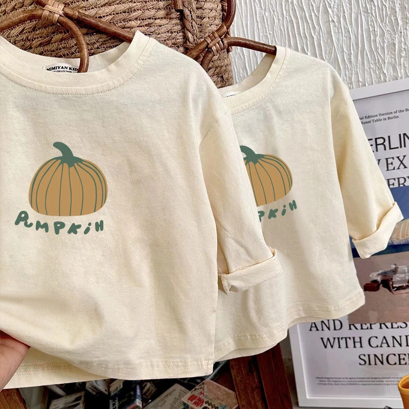 韩国女童卡通洋气秋季印花长袖T恤儿童纯棉宽松百搭圆领上衣宝宝