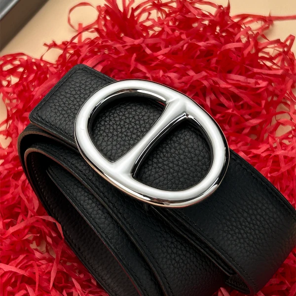 男士皮带真皮平滑扣腰带男牛皮时尚百搭裤带休闲头层牛皮高档韩版