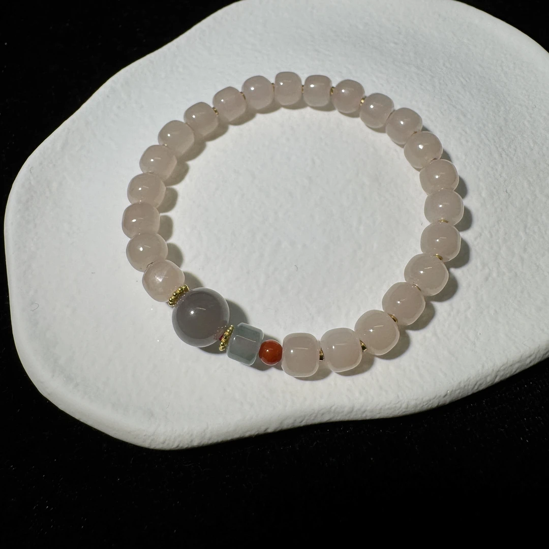 【动人】藕粉手串（天然珠宝多样性发其一）