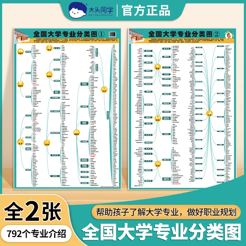 【大头同学】大学专业分类图 帮孩子了解大学专业 做好职业规划