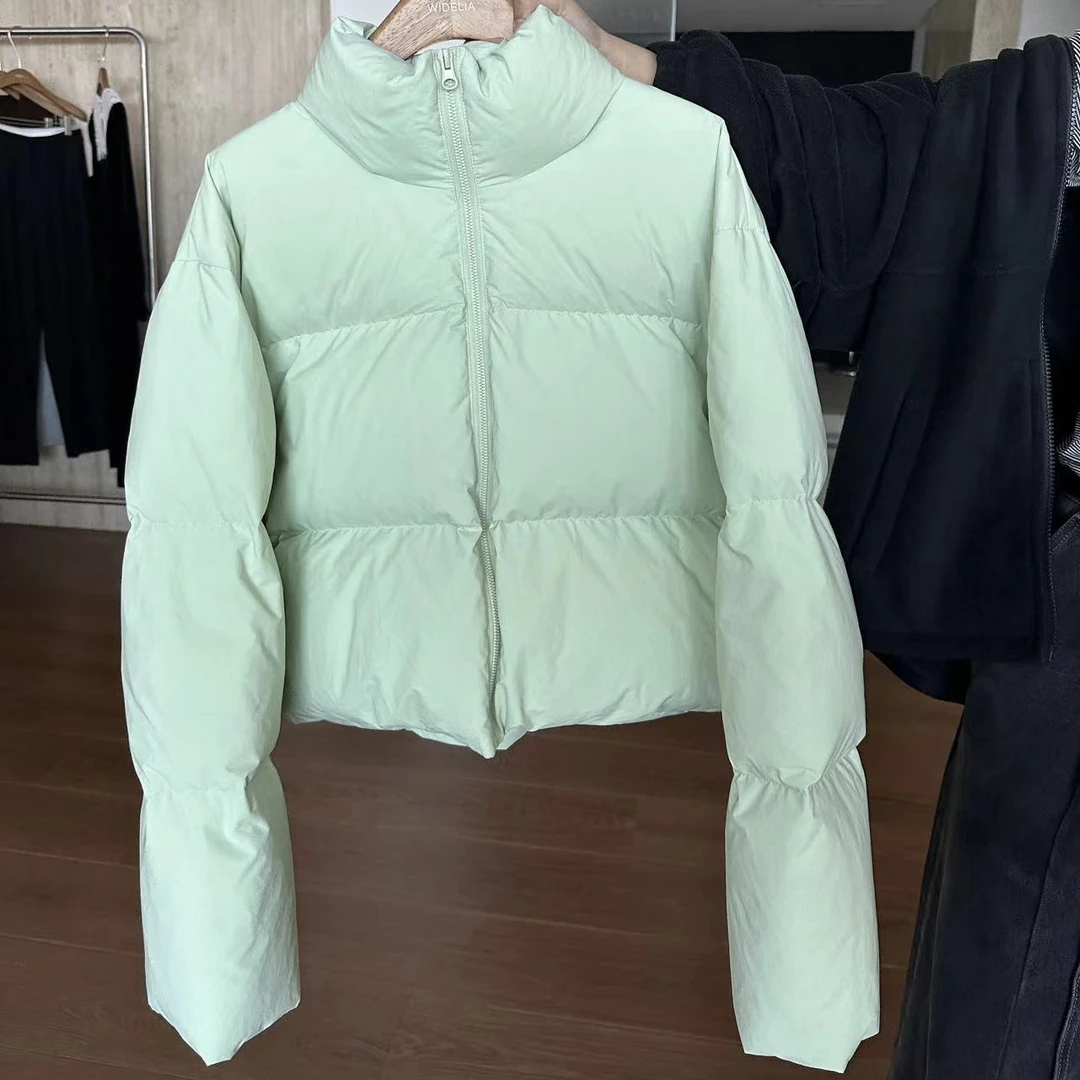 widelia林宝宝韩版休闲百搭时尚宽松保暖短款立领羽绒服外套9269