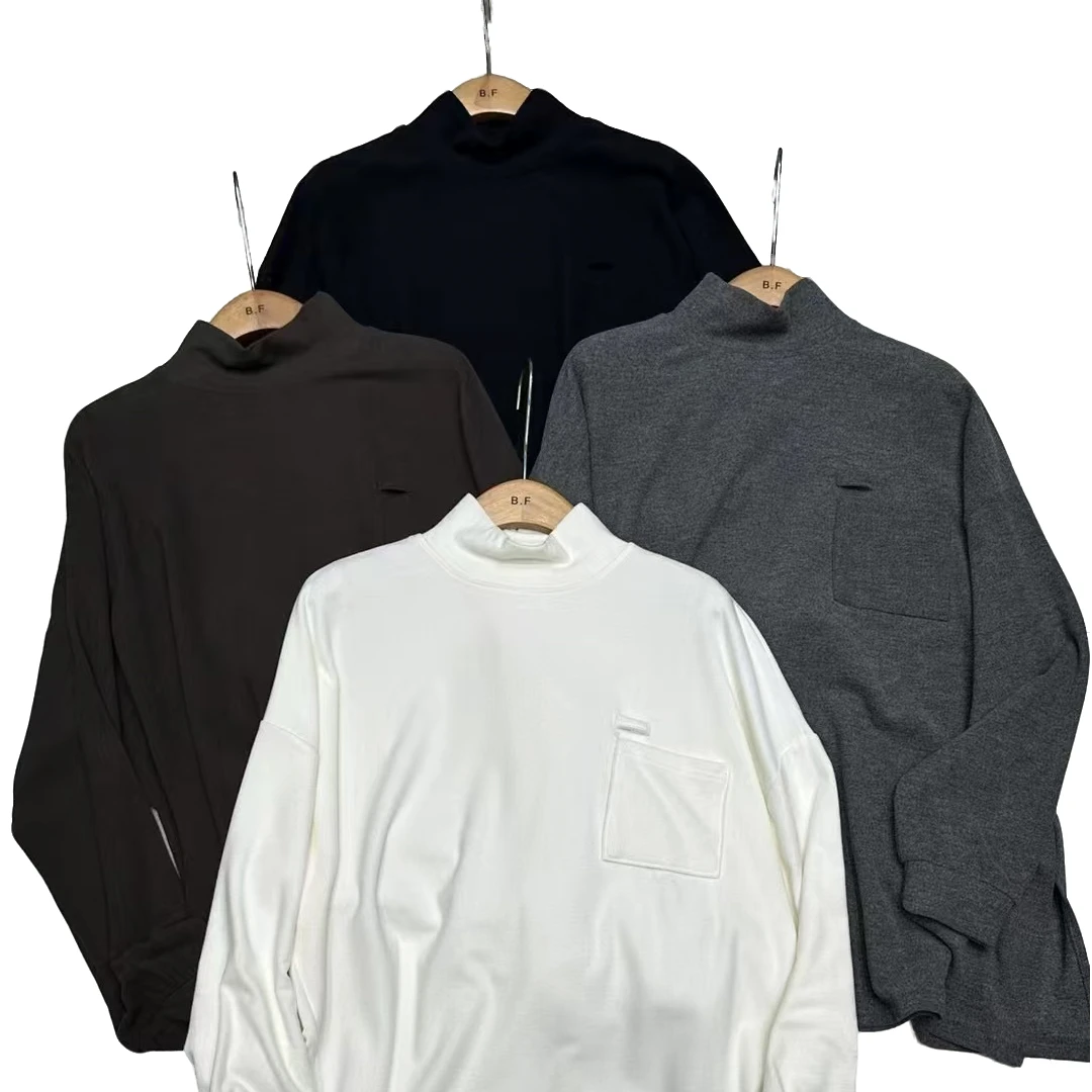 半高领口袋双面绒打底（7722）