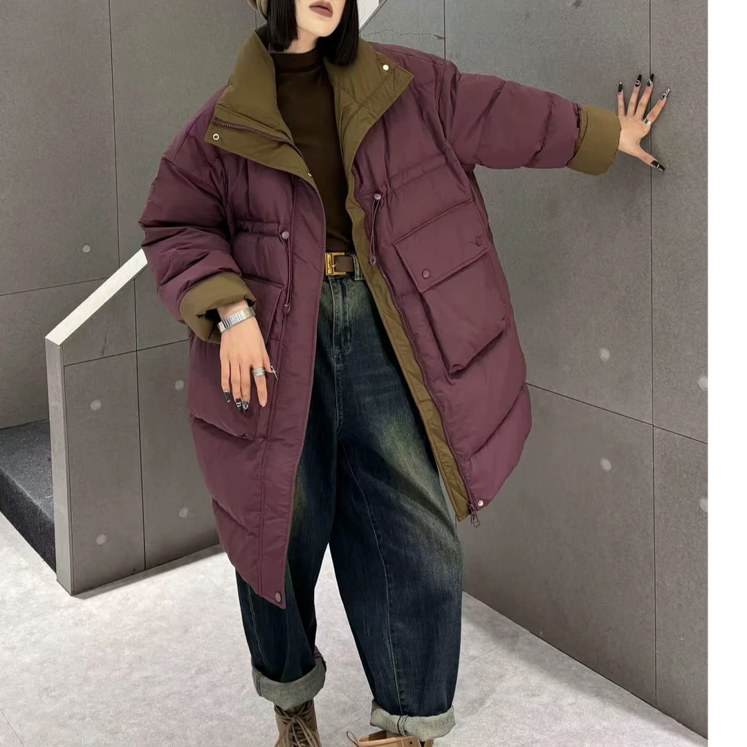 白姐同款大板收腰羽绒外套（26105）