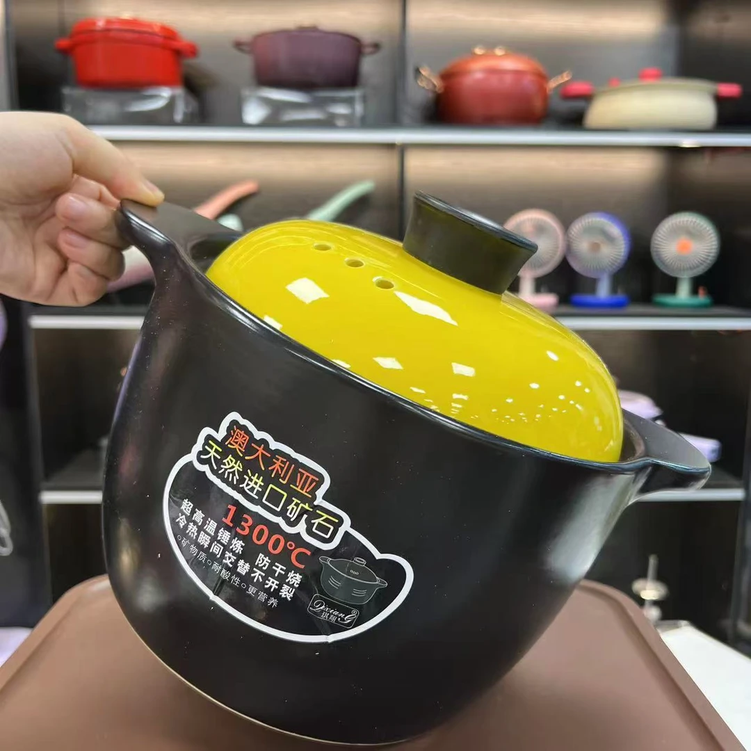 外贸品质5L砂锅 炖煮煲汤明火煲汤堡破损包赔大容量陶瓷堡
