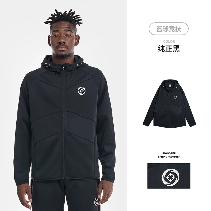 准者出场服运动休闲连帽旋风男款跑步训练健身宽松长袖村BA套装