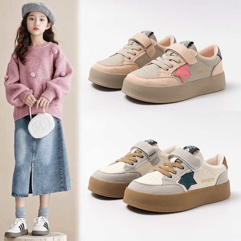女童软底2024新款春秋季休闲运动儿童复古板鞋中大童时尚百搭单鞋